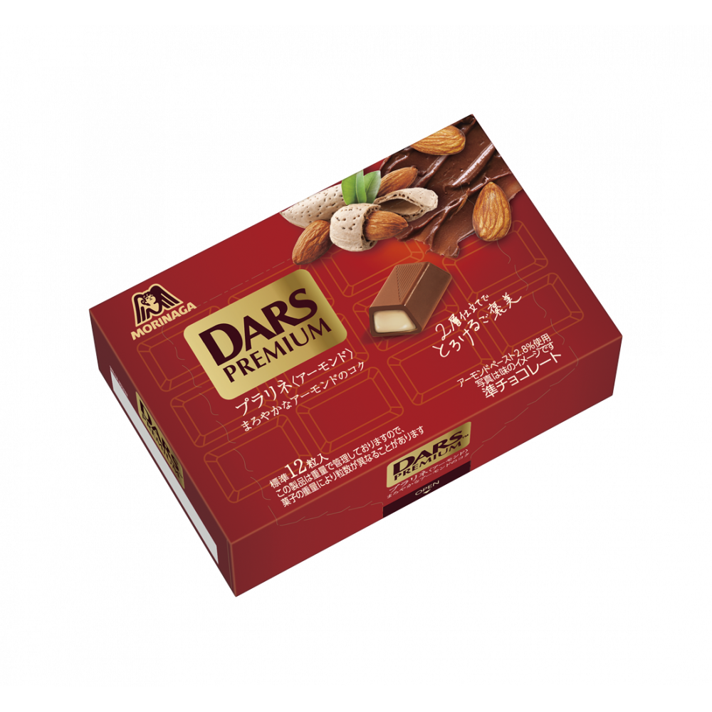 MORINAGA DARS Strawberry Chocolate / Premium Praline Almond Chocolate