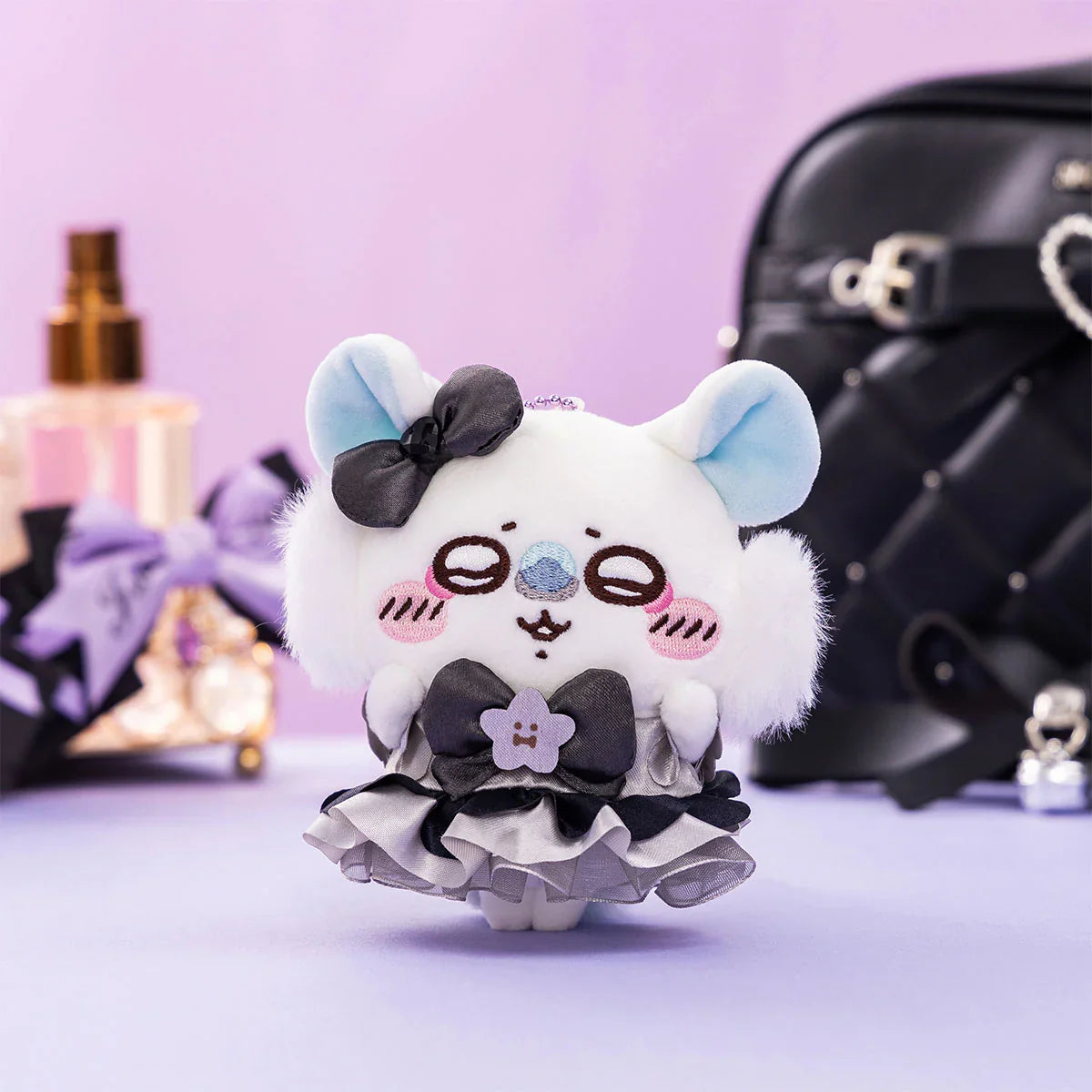 CHIIKAWA Market Magical Chiikawa Evil Version Momonga Plush Keychain