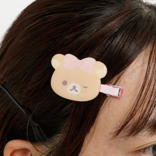 SAN-X Rilakkuma Ribbon Series Cute Hair Clip Blind Box (Random 1 Of 6 Designs)